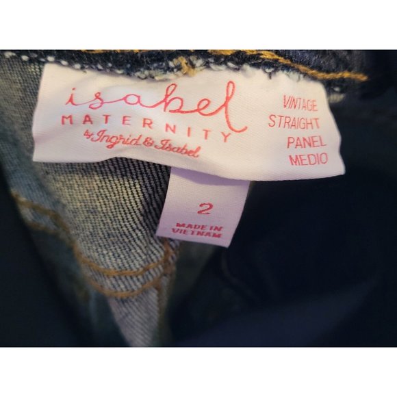 Maternity Isabel Maternity Size 2 Vintage Style 32" x 26.5" Straight Jeans B07 - Picture 6 of 9